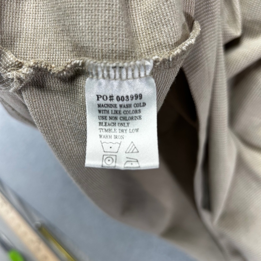 Grand Slam Polo Shirt Mens Large Tan Dadcore Minimalist - Picture 5 of 6